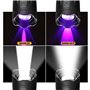 DaskFire 2 en 1 Lampe Torche LED Puissante 900Lumens Lampe UV 395NM Lumière Ultraviolet 4 Modes Eclairage Lampe de Poche Zoomabl