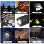 DaskFire 2 en 1 Lampe Torche LED Puissante 900Lumens Lampe UV 395NM Lumière Ultraviolet 4 Modes Eclairage Lampe de Poche Zoomabl