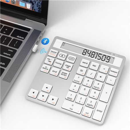 Suejezt Clavier numérique et Calculatrice sans Fil Bluetooth