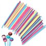 IZyufan Lot de 50 Bâtonnets pour Sucettes et Cake Pops