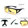 Dollger Lunettes de Conduite de Nuit sur Lunettes Prescription Lunettes de Vision Nocturne HD Polarisées anti-éblouissement pour