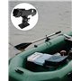 QWORK® 2 Pièces Support de Canne à Pêche - Réglable à 360 ° - Monter Horizontalement/sur des Murs/sur des Rails - pour Bateau Ka