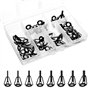 QWORK® 40 Pièces Anneau Canne a Peche Kit de réparation