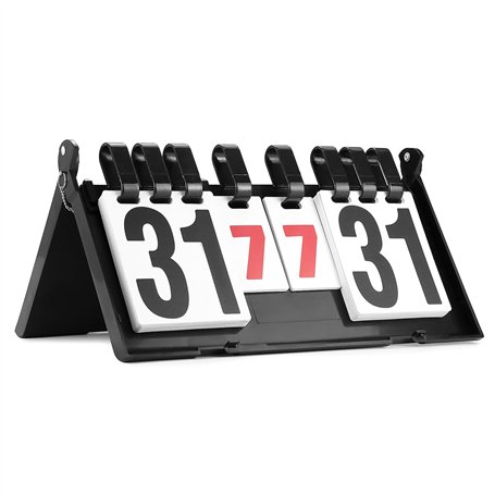 QWORK® Tableau de Bord de Flip Portable à 4 Chiffres