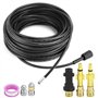 QWORK® Tuyau de nettoyage de tuyaux 30M 180bar