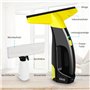 Nettoyeur de Vitres Aspirateur de fenêtre rechargeable - Kit de nettoyage électrique pour vitres - Réservoir d'eau de 200 ml San