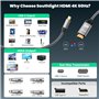 câble USB type C vers HDMI 4K UHD (compatible Thunderbolt 3) avec iPhone 16/15 Pro