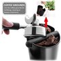 Roysmart Boite à Café Knock Box, Bac Marc de Café Coffee Knock Box Barista Accessoire avec Barre de Frappe Amovible pour Récupér