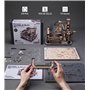 ROKR Circuits de Billes électrique Maquette en Bois a Construire Puzzle 3D Maquette Mécanique en Bois pour des Enfants, des Adol
