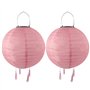 NAVESO Lampion Solaire Exterieur, 2 Pièce 20cm Lampion Exterieur Solaire, Lanternes Solaires LED Extérieures, Lanterne de Jardin