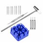 LHKJ 14 Pcs Montre Outil de Réparation Kit Outil Chasse Goupille Ajustable Compatible avec Montres