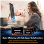 Gigastone Serveur SSD 1To (Lot de 4) NAS SSD Cache 24h/24, 7j/7 TLC Haute Endurance Business Secure Personal Cloud Créatif Profe