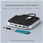 SATECHI Mac Mini M4 Hub & Support avec Boîtier SSD NVMe, Hub Mac Mini M4 avec 2X USB-A 10 Gbps, 1 Port USB-A Données 480 Mbps, L