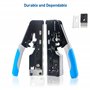 Cable Matters - Outil de sertissage Ethernet modulaire tout-en-un Cat 8 (Outil de sertissage Cat5 Cat6 Cat7 Cat8) pour connecteu