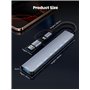 NEUTYPECHIC Hub USB C 3.0, 7 en 1 Station d'accueil USB C Universel avec 2 USB C Ports, USB A 3.0 Port et 4 USB A 2.0 Ports, Doc