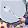 2 PCS Baguette de Tambour,Baguette Tambour avec Feutre De Laine Head,Tambour Maillets Percussion Fanfare Accessoires