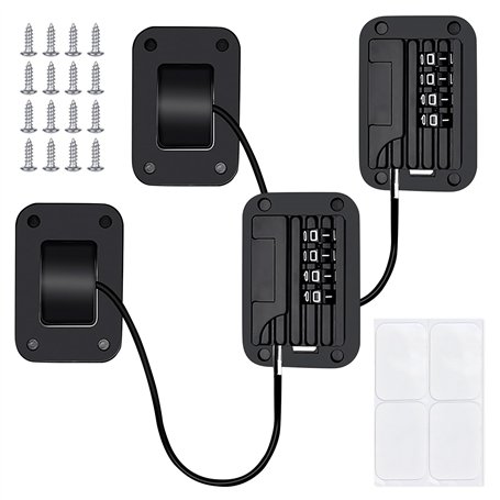 2 Pcs Verrou de Réfrigérateur avec Code