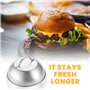 2 Pcs Cloche Alimentaire de Cuisson, Cloche Plancha de Barbecue, Couvercle Plancha, Cloche de Cuisson pour Plancha, Quick Cover