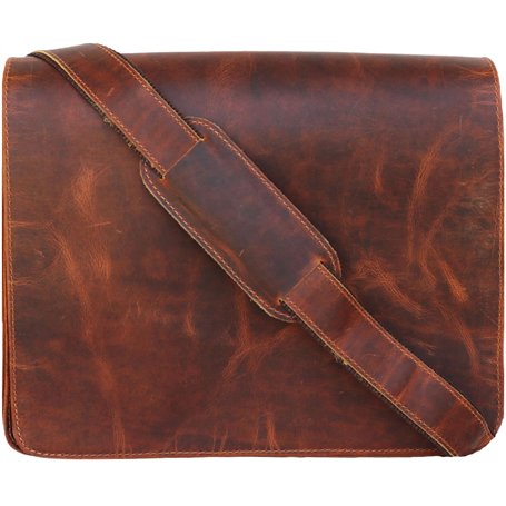 Jaald 40 Cm Mallette Porte-Documents Serviette Sac Messenger À Bandoulière’Épaule En Cuir Pour Ordinateur Portable Business Voya