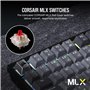 Corsair K65 Plus Wireless Clavier de Jeu mécanique remplaçable à Chaud 75% RGB - Interrupteurs linéaires MLX Red pré-lubrifiés -