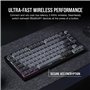 Corsair K65 Plus Wireless Clavier de Jeu mécanique remplaçable à Chaud 75% RGB - Interrupteurs linéaires MLX Red pré-lubrifiés -