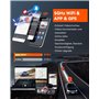 VANTRUE N5 4-Canaux Dashcam 2.7K+3x1080P HDR, 360 degrés STARVIS 2 Camera Voiture Avant Arriere, 5GHz WiFi GPS Caméra Embarquée