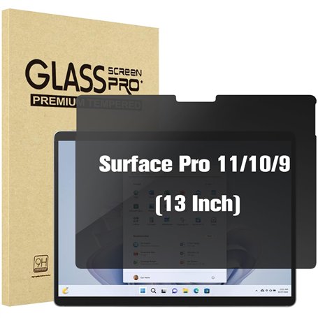 ProCase Verre de protection de confidentialité pour Microsoft Surface Pro11/ Pro 10 / Pro 9 2022