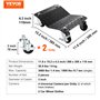 VEVOR Chariot de Manutention de Voiture 2PCs Charge 1,4 T au Total Chariot Déplace Voiture Plate-Forme 38,5x30 cm Roue Verrouill