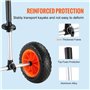 VEVOR 127 kg Chariot Canoë Largeur Réglable 110-455 mm Roues Pleines 25,4 cm Polyuréthane Amovibles Trous de Drainage pour Trans