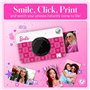 Barbie x Kodak Printomatic Appareil Photo Numérique Couleur – Appareil Photo Portable Barbie 5MP Imprime Photos Autocollantes 2x