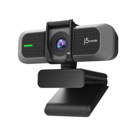 j5create Webcam Grand Angle 4K avec Microphone pour la vidéoconférence