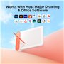 Tablette Graphique Bluetooth UGEE Q8W, Tablette de Dessin Portable 8 Pouces, Tablette Dessin pour Débutants, Tablette avec Style