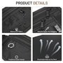 GlasFlength Ceinture de Voyage avec RFID Blocage, Sac Banane pour Femmes et Hommes Imperméable Secrète Sacoche Banane Ajustable