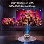 [App Intégrée] Projecteur, Auto Keystone/Focus Électrique, WiFi BT Vidéoprojecteur Native 1080P 4K Supporté, 270°Rotation Zoom 5