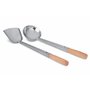 Craft Wok Ensemble louche et spatule avec manche en bois pour woks asiatiques chinois en acier carbone traditionnel / 732W325