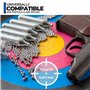 ICO 10pcs Cartouche Co2 12g, Cartouche Gaz Non Filetée, Airsoft Gaz pour Pistolet Airsoft, Pistolet à Bille, Pistolet Paintball,