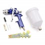 IPOTOOLS Pistolet à Peinture HVLP H-827P - Professionnel Pour Carrosserie, Godet 600 ML, Buse Acier Inoxydable 1.3mm + 2 Jeux...
