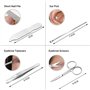 Queta Ensemble de Coupe-ongles en Acier inoxydable, Kit de Manucure et Pédicure Professionnel, Ciseaux à Ongles Set de Soins du 