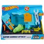 Hot Wheels City Garage Attaque Alligator, Coffret de Jeu pour Petites Voitures avec Circuit et Pistes, FNB06, Multicolore
