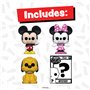 Funko Bitty Pop Disney - Mickey Mouse, Minnie Mouse (pink Dress), Pluto et une Mini-figurine Mystère en Surprise - 2.2 Cm Collec