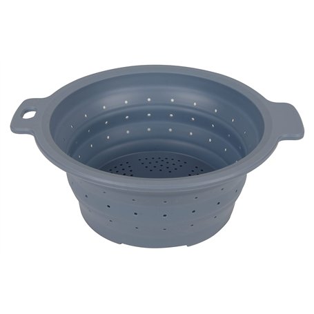 BIRAMBEAU - Ustensiles de Cuisine – Passoire Pliable Rétractable Silicone 26cm Ø - 2 Tailles différentes - Idéal Gain de Place