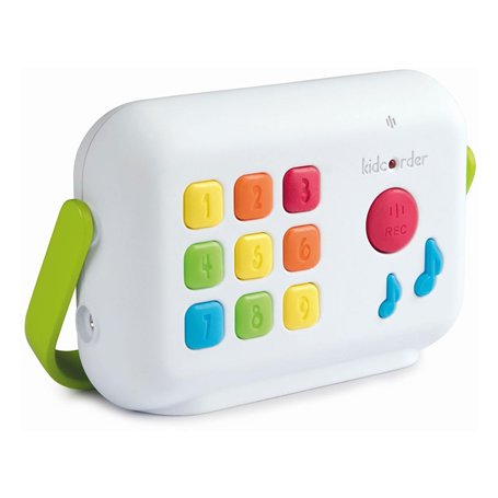 Smoby - Kidcorder - Lecteur Enregistreur Audio - 45min d'Enregistrement - 9 Pistes de 5min - sans Ecran et sans Onde - pour Enfa