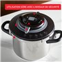 SEB Cocotte-minute, 5-8 personnes, Induction, 4programmes de cuisson, Cuisson rapide, Ouverture et fermeture du couvercle d'une