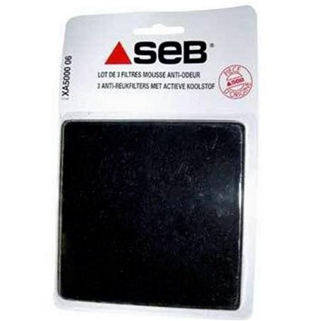 Seb XA500006 Lot de 3 Filtres Mousse Anti-Graisse pour friteuse Maxi Fry