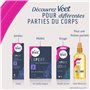 Veet EXPERT - 32 Bandes De Cire Froide Coffret Jambes, Maillot & Aisselles - Peaux Sensibles - Finition Parfaite - Epilation Lon
