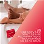 Durex - 12 Préservatifs Sexy Fraise - Extra Lubrifié Saveur Fraise