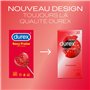 Durex - 12 Préservatifs Sexy Fraise - Extra Lubrifié Saveur Fraise