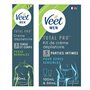 Veet Men - Lot de 1 Kit d'Epilation Parties Intimes - Crème Dépilatoire 100 ml et Baume de Soin 50 ml - 1 Crème Dépilatoire Peau
