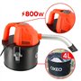 Aspirateur à cendres - Moteur 800W - Capacité 4L - spéciale poêle à granulés pellet - embouts pour nettoyage des recoins