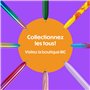 BIC 4 Couleurs Velours - Stylos-Bille Pointe Moyenne (1,00 mm) - Thème Vie Marine - 3 Motifs Assortis, Pack de 6, 517321